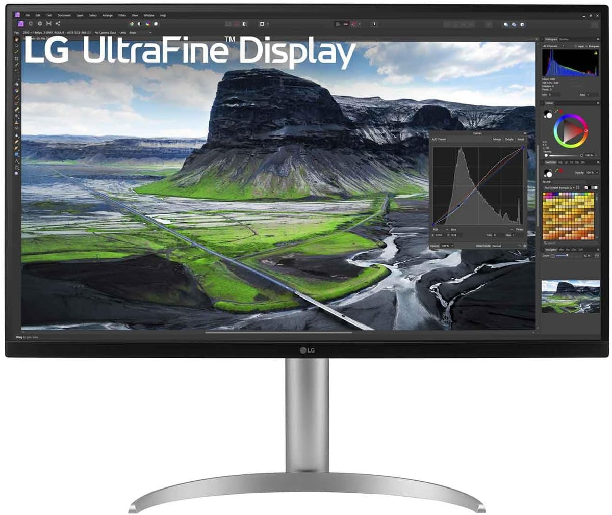 LG Ultrafine 32UQ850V-W.AEU Ecran PC 4K 32 - Dalle IPS résolution UHD (3840 x 2160), 5ms GtG 60Hz, Display HDRTM 400, DCI-P3 98 pour cent, AMD FreeSync, inclinable, réglable en Hauteur, Mode Portrait(Blanc)