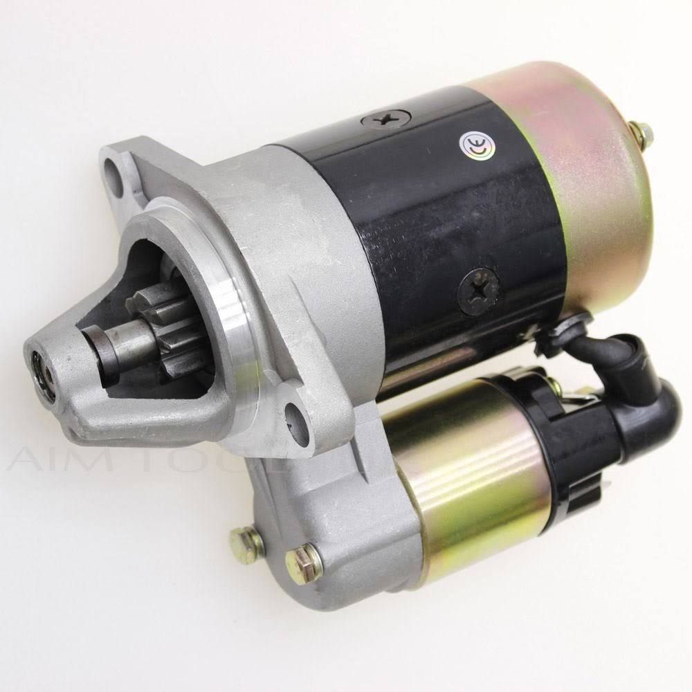 TOPWAY Démarreur électrique 12V 0.8KW pour Kipor 5KVA Yanmar L40 L48 L70 L90 L100 moteur Diesel SP17522519(Argent/Noir/Or)