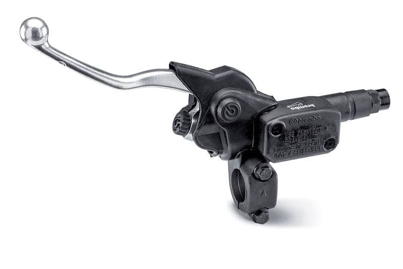 Maître-cylindre d'embrayage radial BREMBO UPGRADE 10x17 bocal integré - TONNYCAT(Noir/Argent)