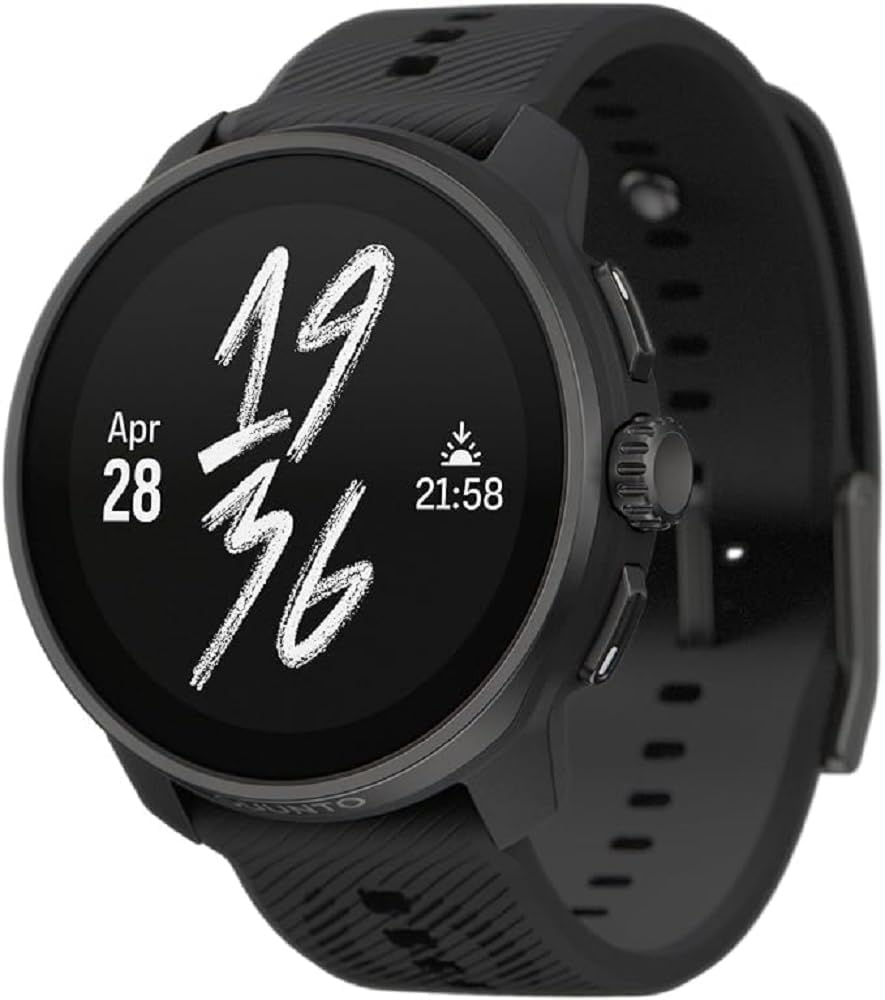 SUUNTO Race S Montre Sport Femme Homme, Tracker d'Activités GPS Running, Bi-Band GNSS, Carte Hors Ligne, Écran Tactile AMOLED, Smartwatch Cardiofréquencemètre Podomètre Altimètre, 13 Jours d'Autonomie