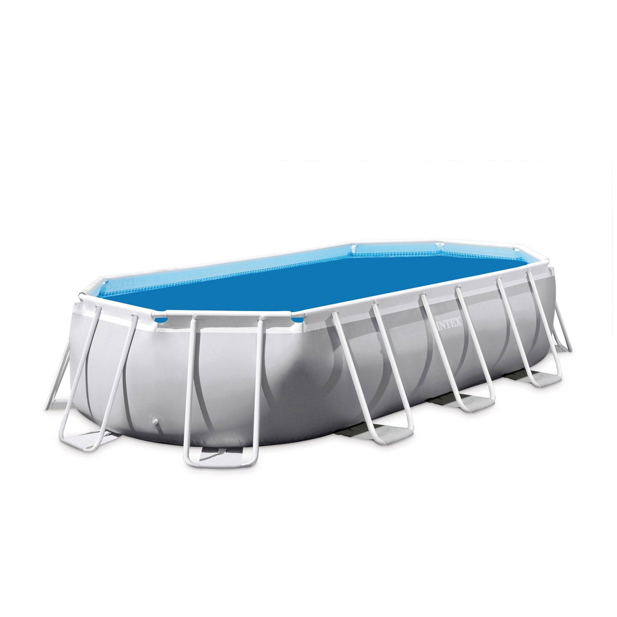 Bâche à bulles renforcée pour piscine tubulaire ov Intex Truffaut(Blanc/Bleu)