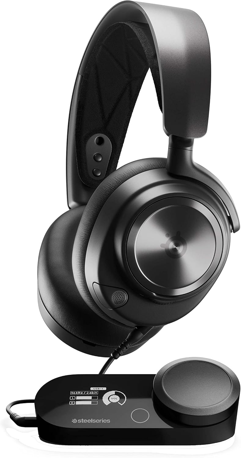 SteelSeries Arctis Nova Pro Xbox- Casque gaming multi-système - Son Hi-Res - Son spatial 360° - GameDAC Gen 2 - Micro ClearCast Gen 2 - Xbox, PC, PS5, PS4, Switch(Noir)