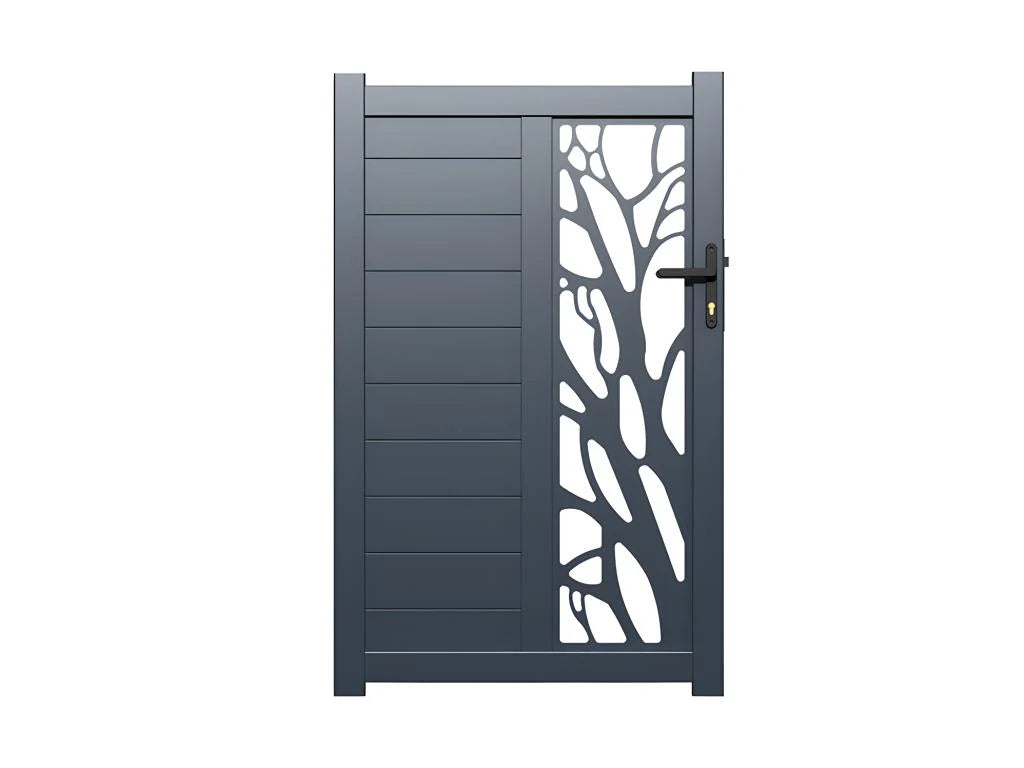 Portillon Battant Aluminium - Gris anthracite(Gris anthracite)