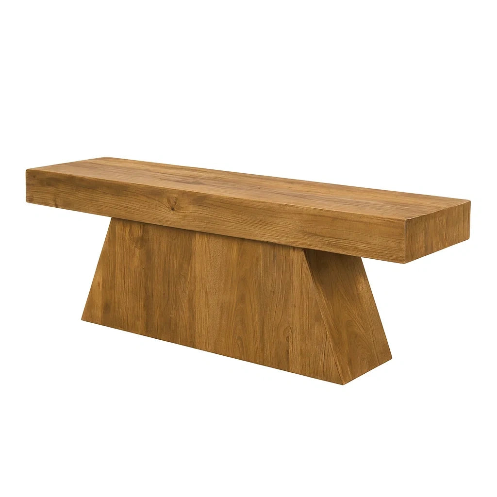 Banc en bois massif rectangulaire 160x40x45 cm(Bois Naturel)