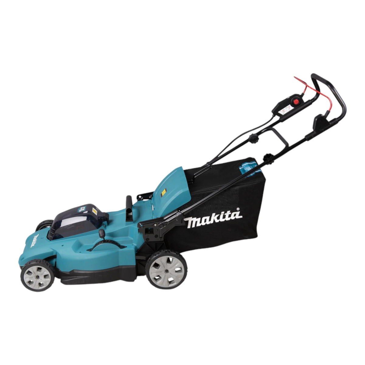 Makita DLM 538 PT4 Tondeuse à gazon sans fil 36 V ( 2x 18 V ) 530 mm + 4x batterie 5,0 Ah + chargeur(défaut)