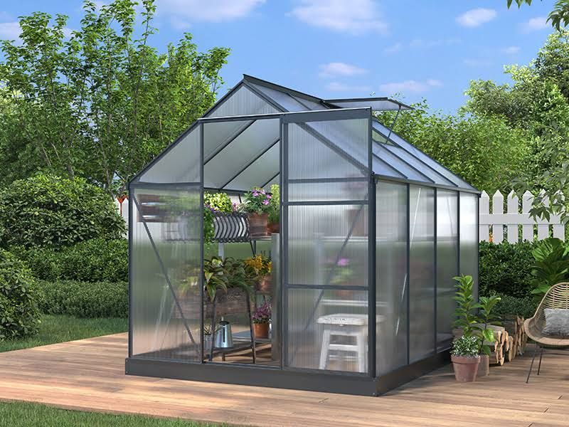 Serre Polycarbonate 4,75m²(Gris)